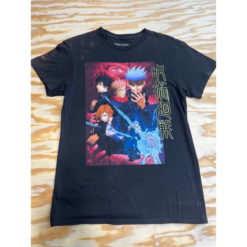 Jujutsu Kaisen Crunchyroll Anime Graphic T-Shirt Black Small Satoru Gojo Yuji